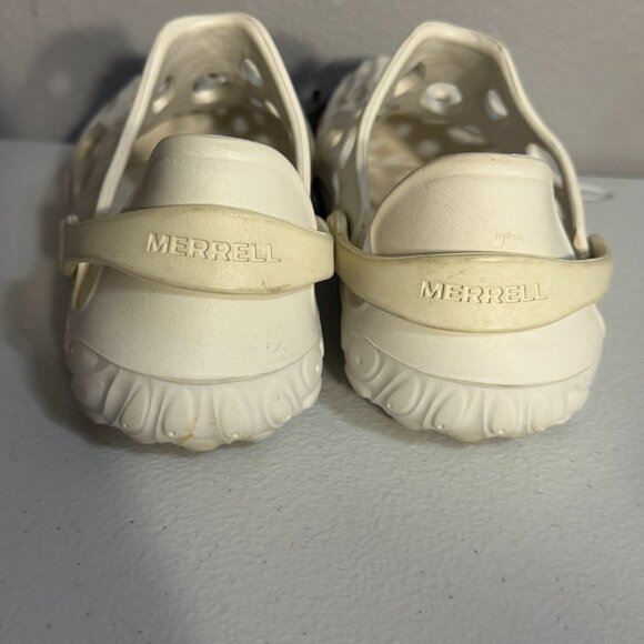Merrell Hydro Mocs White Foam Slip On Water Shoes Lightweight Breathable Sz 7 - Picture 3 of 5